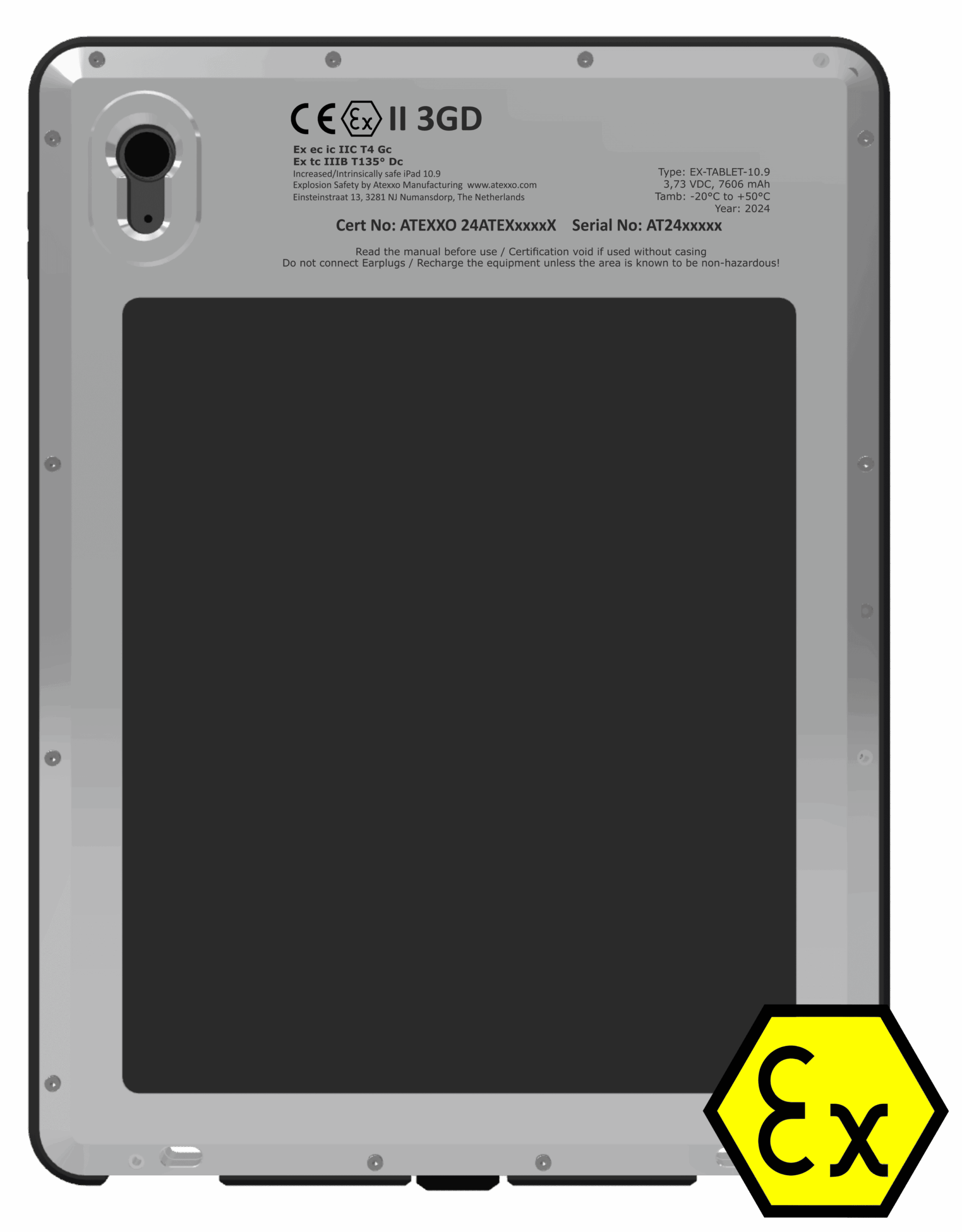 Explosion Proof iPad (Ex Zone 2) (back)