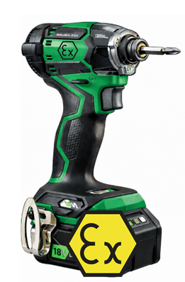 Atex cordless power tool impact driver zone 1