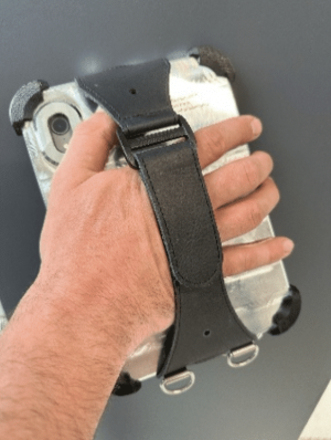 Carrying hand sleeve with SUS D-rings